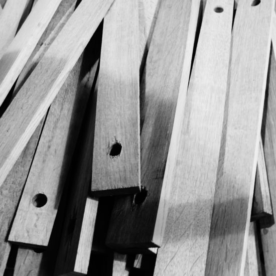 staves piled on top of each other