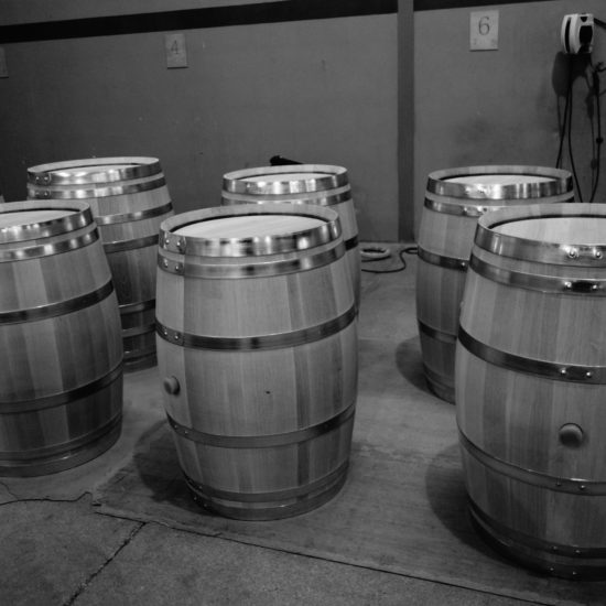 Barrels in factory