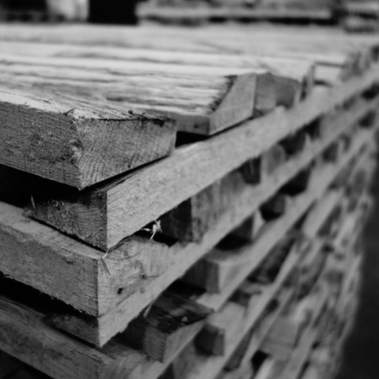 closeup of wood piled in stacks